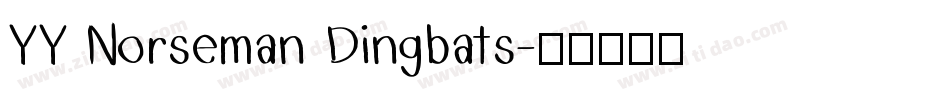 YY Norseman Dingbats字体转换